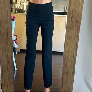 H&M Black Work Dress Trouser Pants with Side Zipper Size 2